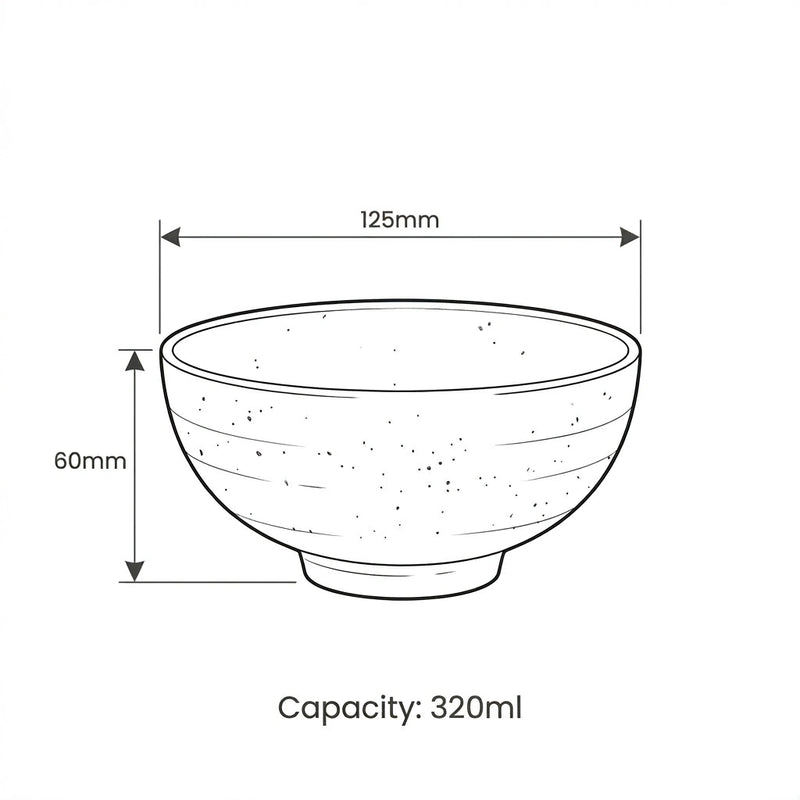 Yvette Dinner Set dimension sketch