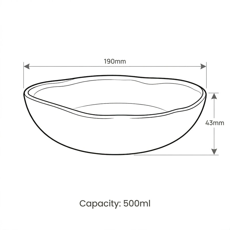 Rosalind Dinner Set dimension sketch