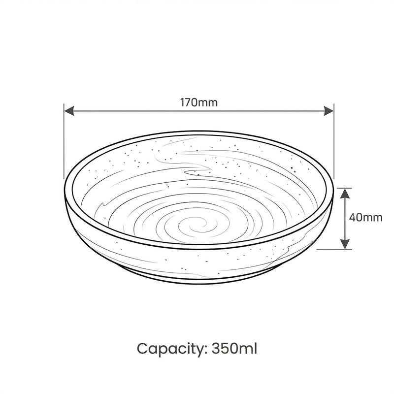 Harlow Dinner Set dimension sketch