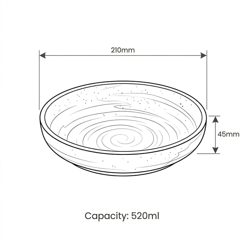Harlow Dinner Set dimension sketch