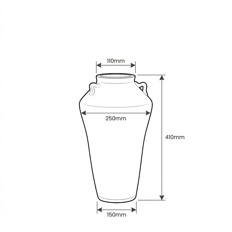 Maia Vase dimension sketch