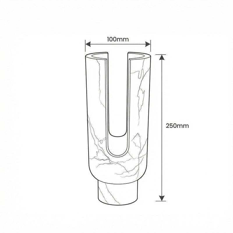 Silas Candle Holder dimension sketch