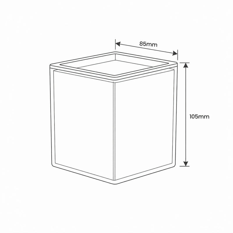 Odette Candle Holder dimension sketch