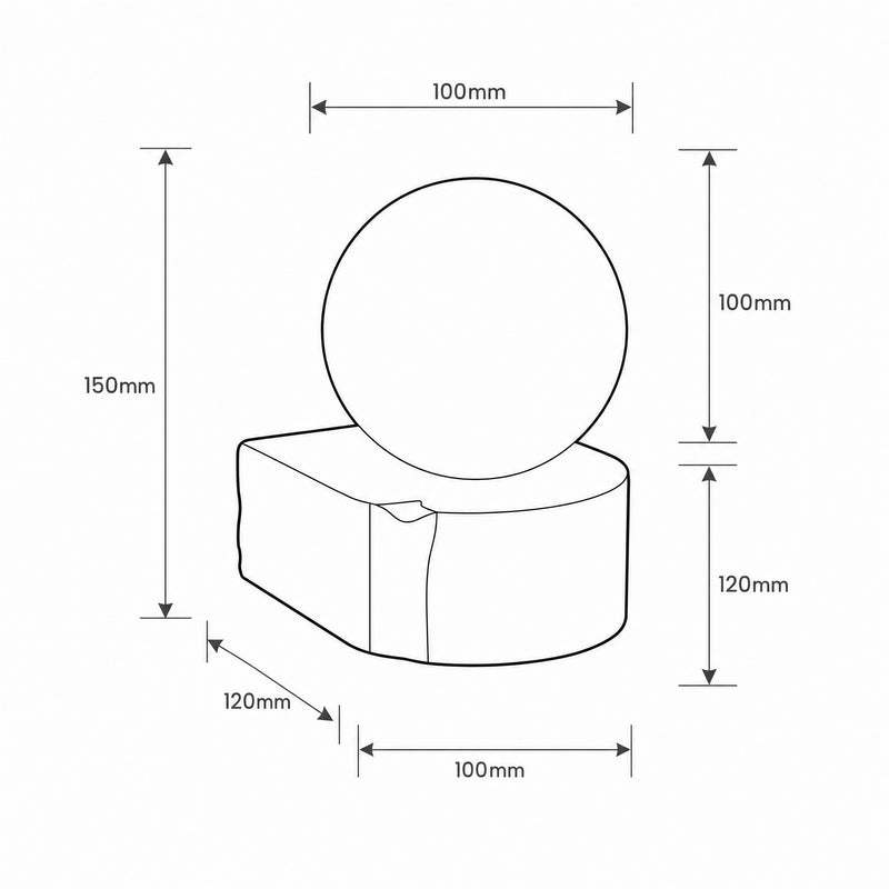 Esme Wall Light dimension sketch