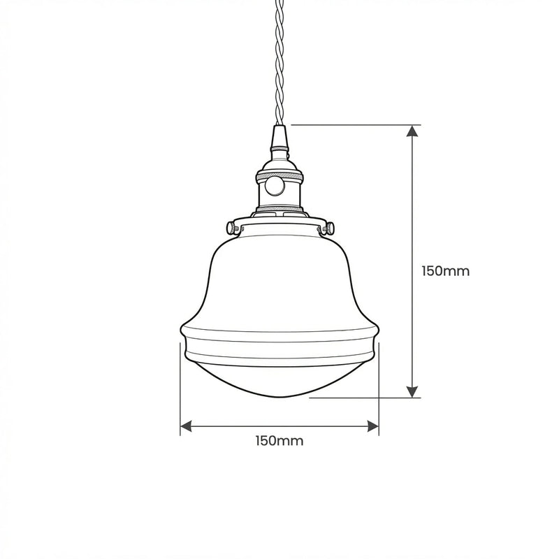 Celeste Pendant Light dimension sketch