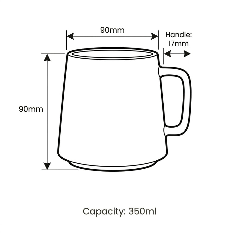 Noelle Mug dimension sketch