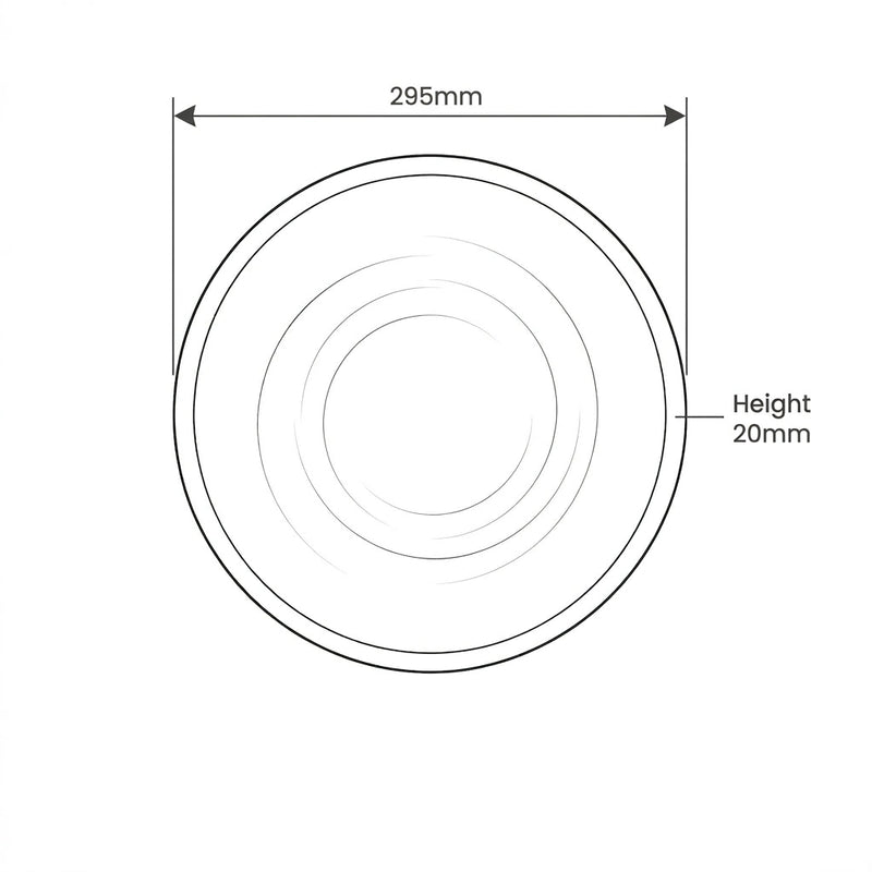 Kensington Plate dimension sketch