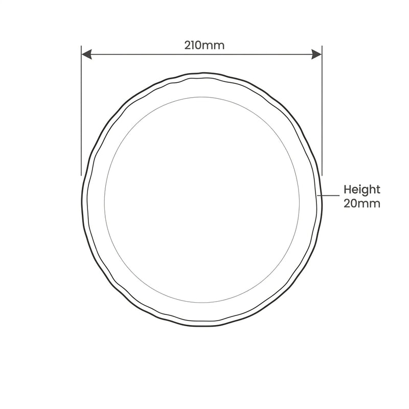 Raphael Plate dimension sketch