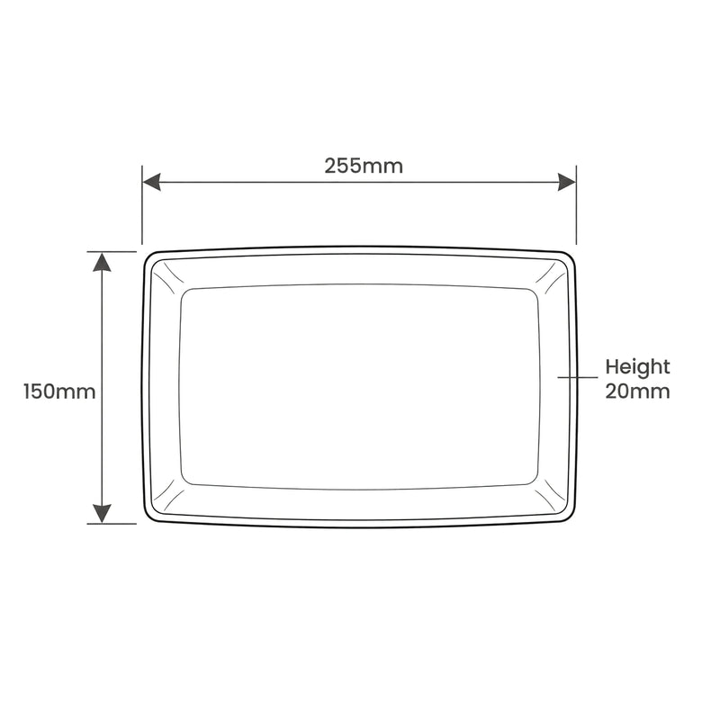 Raphael Square Plate dimension sketch