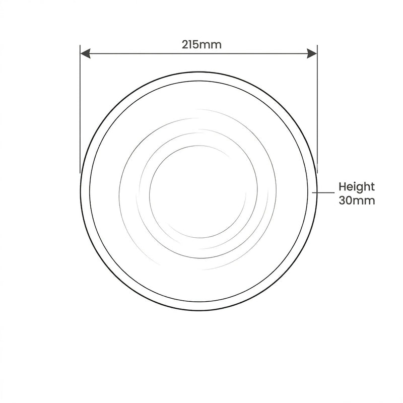 Harlow Dinner Set dimension sketch