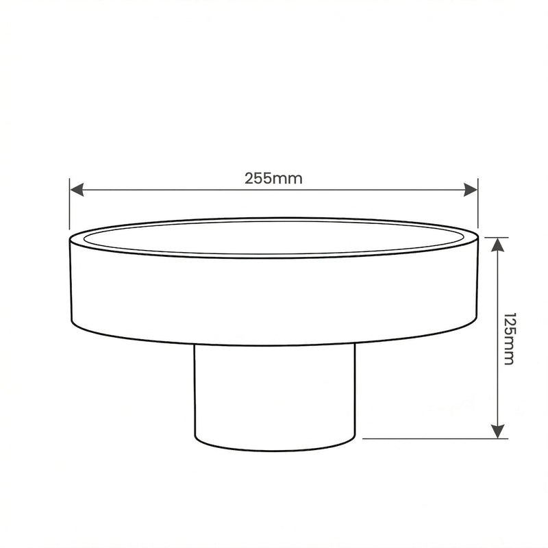 Celine Serving Plate dimension sketch